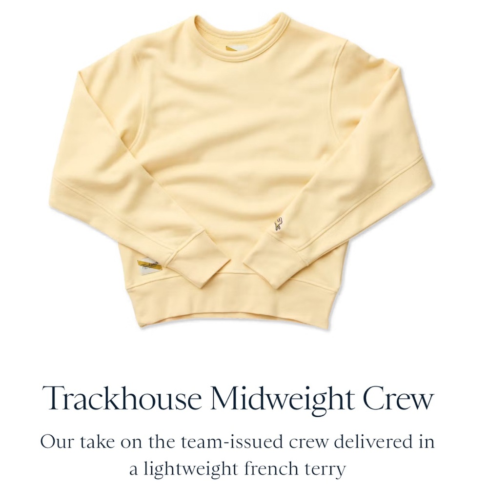 Tracksmith Trackhouse Midweight Crew XS